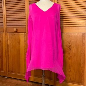 Jay Godfrey silk asymmetrical dress